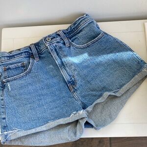 Abercrombie & Fitch Light Blue Jean Shorts